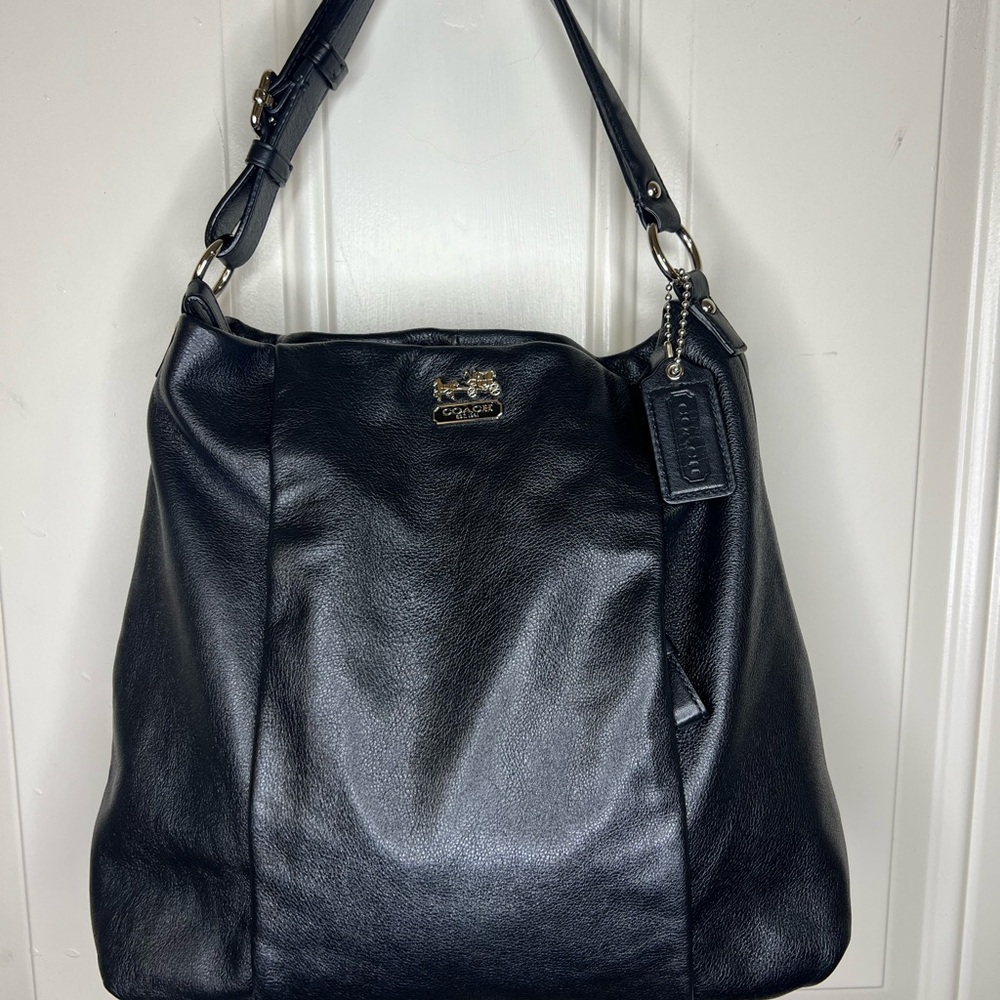 Coach Midnight Black Shoulder Bag